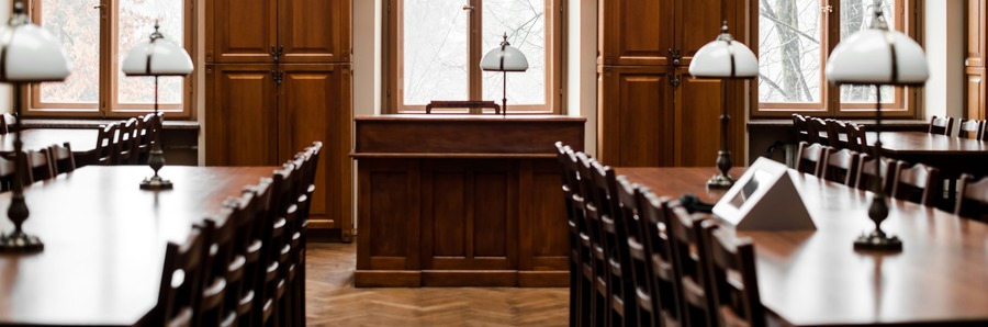 Pennsylvania courtroom interior