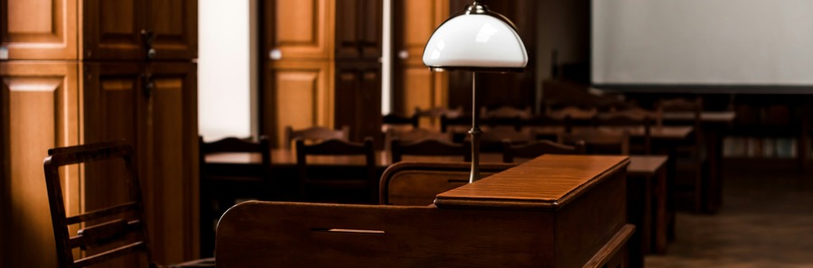Inside a courtroom
